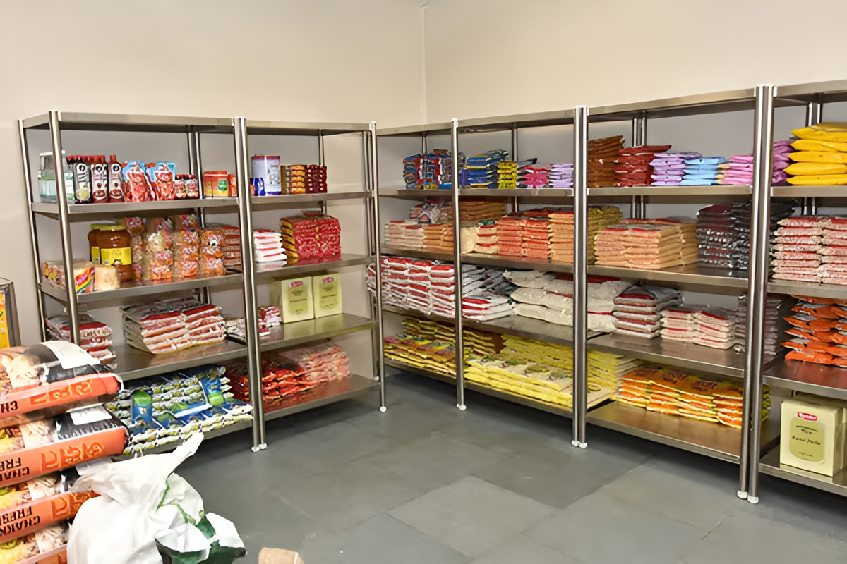 SS Dry Store Shelving